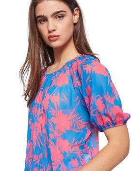 Gaudi Blusa M.3/4 Color  Flower Print 3945-24