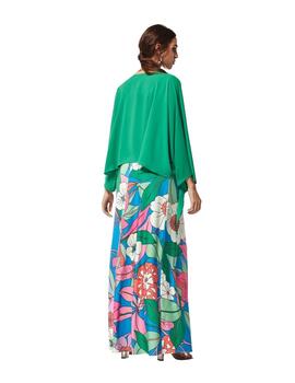 Oky Vestido Escote Cruzado-Punto Estampado  Multic
