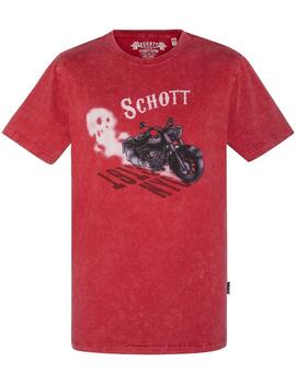 Schott Camiseta Dark Red