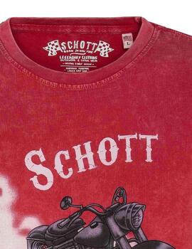Schott Camiseta Dark Red