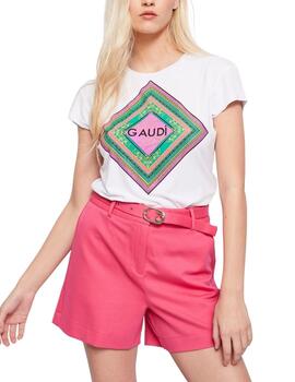 Gaudi T-Shirt M/C Color  White