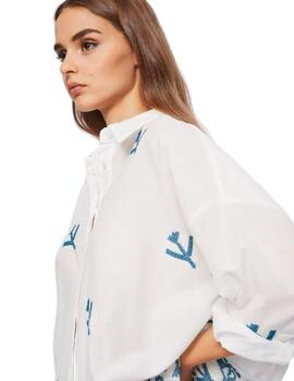Gaudi Camicia M-Lunga Color  Egret-Allure