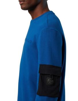 North Sails Crewneck Sweatshirt W/Pocket  Ocean Bl