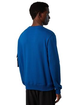 North Sails Crewneck Sweatshirt W/Pocket  Ocean Bl