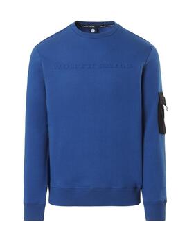 North Sails Crewneck Sweatshirt W/Pocket  Ocean Bl