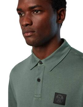 North Sails S/S Polo W/Logo  Military Green