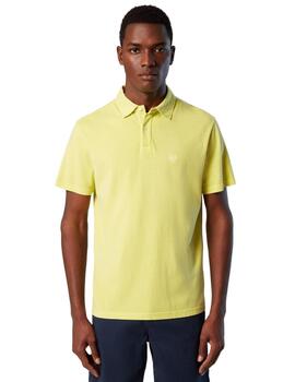 North Sails S/S Polo W/Logo  Light Sulphur