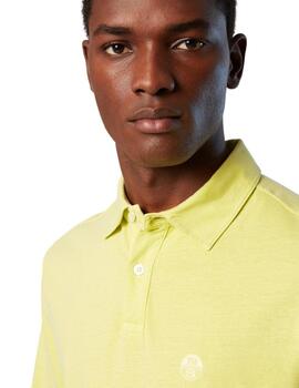 North Sails S/S Polo W/Logo  Light Sulphur