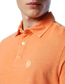 North Sails S/S Polo W/Logo  Melon