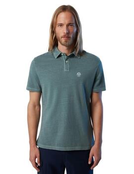 North Sails S/S Polo W/Logo  Military Green