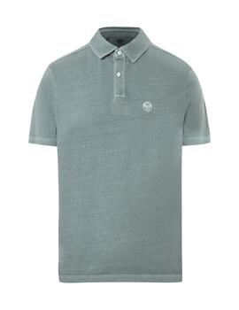 North Sails S/S Polo W/Logo  Military Green