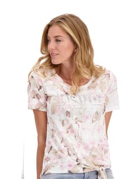 Monari T-Shirt Blumendruck Allover Almond Pattern