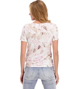 Monari T-Shirt Blumendruck Allover Almond Pattern