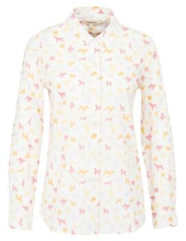 Barbour Camisa Safari Shirt Cloud/Multi