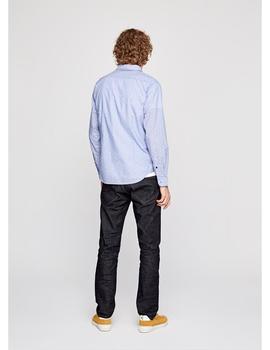 Camisa Pepe Jeans Con Microestampado Lawson Azul Para Hombre