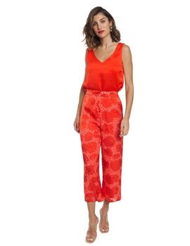 Alba Conde Pantalon Rojo