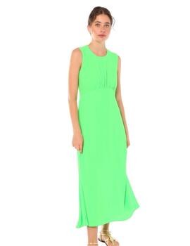 Vilagallo  Vestido Green Georgette