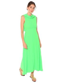 Vilagallo  Vestido Green Georgette