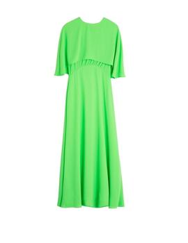 Vilagallo  Vestido Green Georgette