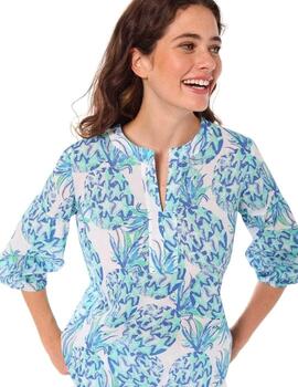 Vilagallo  Camisa Ananas Blue Print