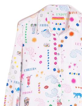 Vilagallo  Camisa Fiesta Print