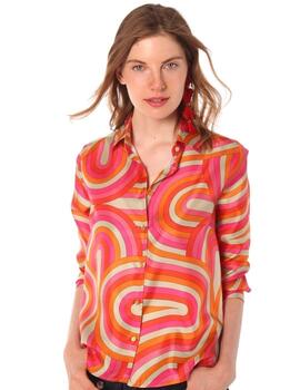 Vilagallo  Camisa Pink Navona Silk Twi