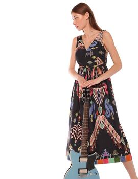 Vilagallo  Vestido Hanoi Print