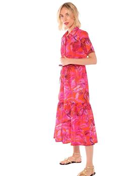 Vilagallo  Vestido Jungle Pink