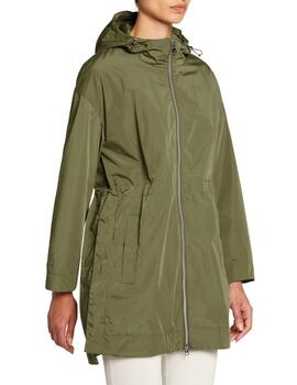 Geox W Bulmya Long Parka - Fake Mem Military Olive