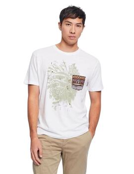 Gaudi T-Shirt Girocollo M/C Color  Coconut Milk