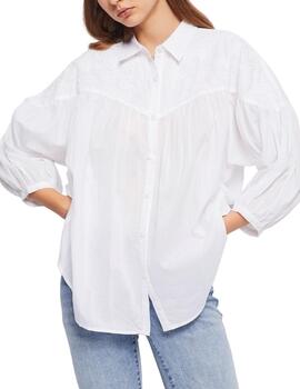 Gaudi Camicia M-3-4 Con Carre' Ricamato Color  Whi