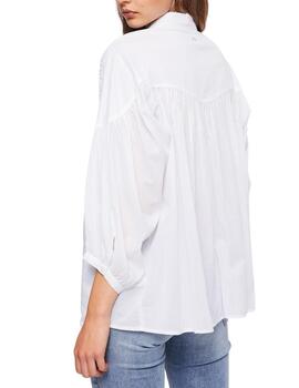 Gaudi Camicia M-3-4 Con Carre' Ricamato Color  Whi