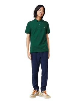 Polo Lacoste Slim Fit Verde Para Hombre