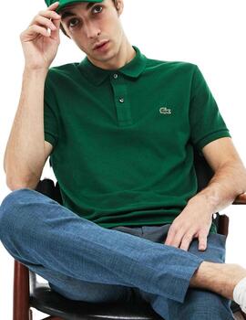 Polo Lacoste Slim Fit Verde Para Hombre