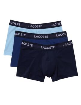 Lacoste Pack De 3 Boxers Courts Marine/Methylene-T