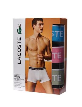 Lacoste Pack De 3 Boxers Courts Noir/Fidji-Reseda