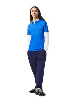 Lacoste Chemise Col Bord-Cotes Manches Courtes Roy