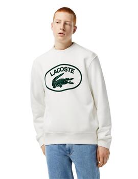 Lacoste Sweatshirt Farine/Vert