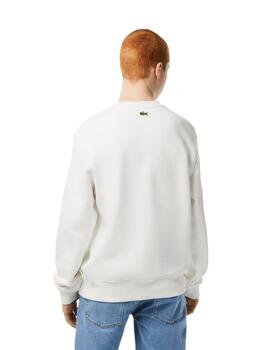 Lacoste Sweatshirt Farine/Vert