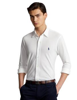 Camisa Polo Ralph Lauren Vaporosa Blanca Para Hombre