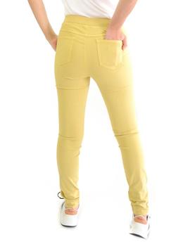Pantalón LVX Cler Cinco Bolsillos Amarillo Mujer