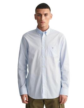 Camisa Regular Fit a rayas finas de velarte