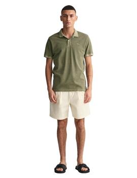 Gant  Polo Sunfaded Pique Ss Rugger Kalamata Green