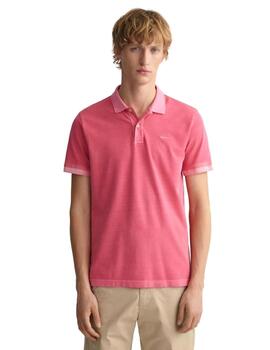 Gant  Polo Sunfaded Pique Ss Rugger Magenta Pink