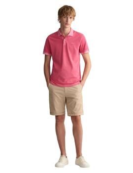 Gant  Polo Sunfaded Pique Ss Rugger Magenta Pink