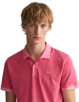 Gant  Polo Sunfaded Pique Ss Rugger Magenta Pink