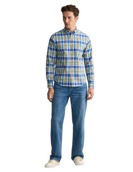 Gant  Camisas Reg Ut Colorful Check Shirt Day Blue