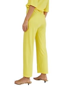 Mercedes De Miguel Pantalon Karle Goma Amarillo