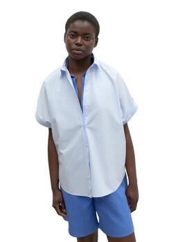 Ecoalf Isaalf Shirt Woman Sky Blue