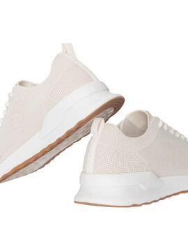 Ecoalf Princealf Knit Sneakers Woman Off White